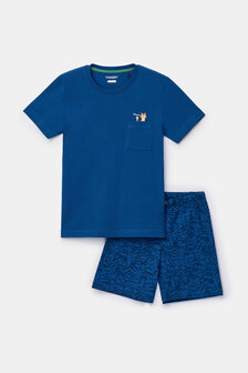 261-10-QRS-Z/887 Jongens-Heren Pyjama, donkerblauw