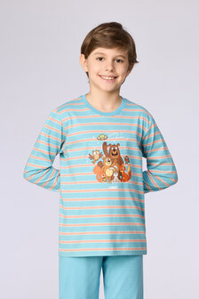 262-10-PLC-Z/904  Jongens-Heren pyjama,blauwe streep