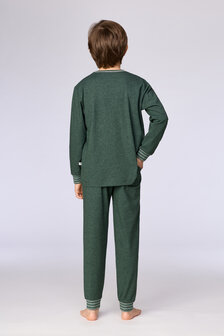 262-10-PLE-Z/789 Jongens-Heren Pyjama, donkergroen