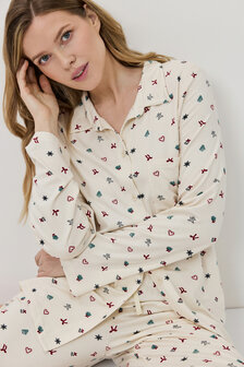 Charlyn pyjama long W26-AR-CHARLY-PL-CREAM