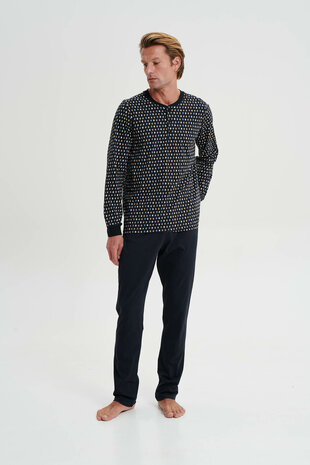 Heren pyjama lang blue caviar 19645 701