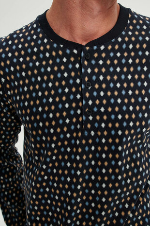 Heren pyjama lang blue caviar 19645 701