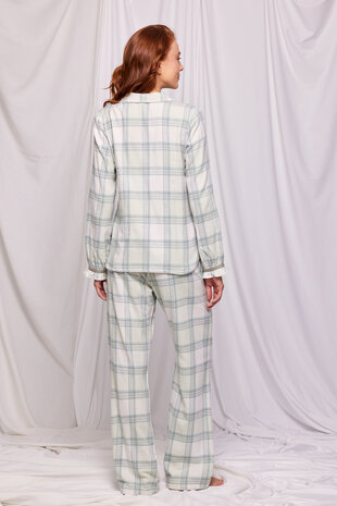 Dames Pyjama, groen ruit 232-50-XPG-W/944 