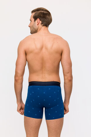 Jongens-Heren Boxer,zeilboten print+marineblauw 241-12-QLC-Z/073