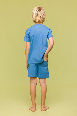  Jongens-Heren Pyjama,blauw 241-10-PUS-S/825