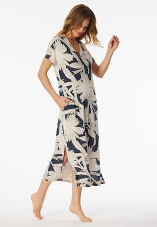 Nightshirt graphit korte mouw 120cm 182539-207