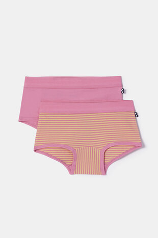 252-10-SHD-Z/015 Meisjes shorty, roze + streep
