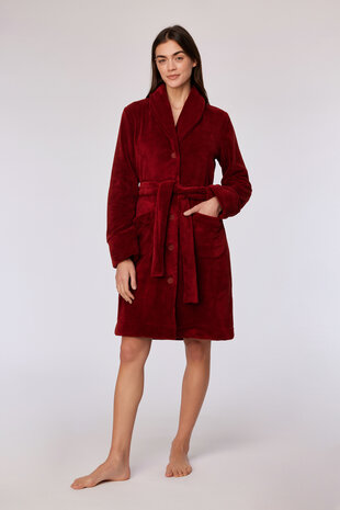 252-10-MOL-C/495 Dames kamerjas donkerrood