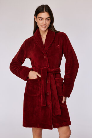 252-10-MOL-C/495 Dames kamerjas donkerrood