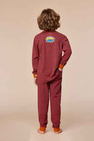 252-10-PLC-V/936  Jongens-Heren Pyjama, rode streep