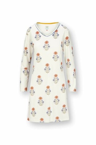 Dana Long Sleeve Nightdress Tanaka White W25-PIP51.503.501