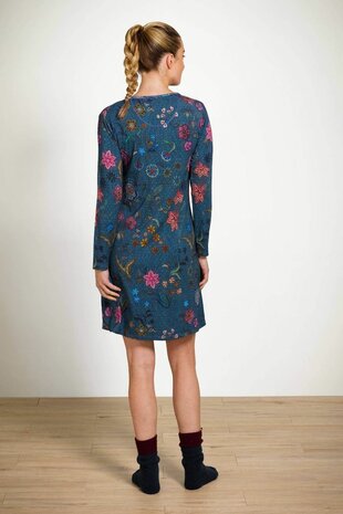 Dana Long Sleeve Nightdress Coco Flower Blue W25-PIP51.503.152