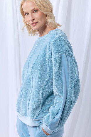 252-51-TPT-V/860 Dames sweater en broek,lichtblauw