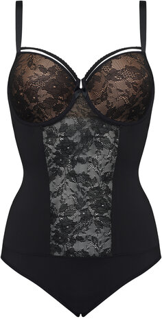 Peekaboo Black and sand plunge balcony body 37476