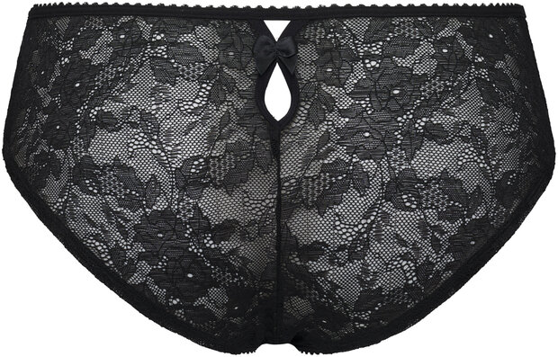 Peekaboo Black and sand brazilian brief 37474
