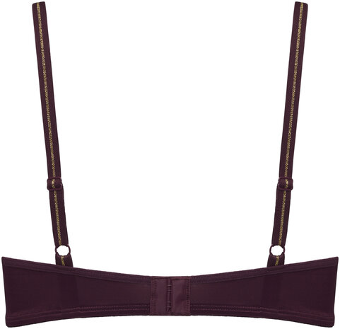 Dame De Paris balcony padded bra aubergine whisper 37400