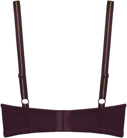 Dame De Paris balcony padded bra aubergine whisper 374001