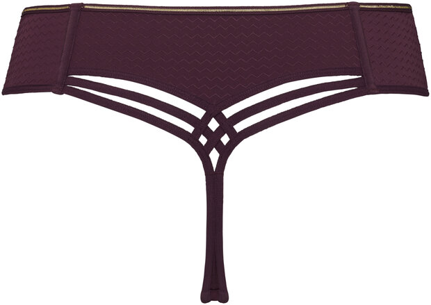 Dame De Paris thong aubergine whisper 37402