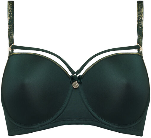 Space Odyssey forest green balcony padded bra 373901