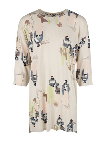 Sleepshirt 3/4 pink whisper 621972 38239