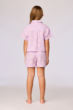 261-10-WPM-W/927 Meisjes Pyjama, lila vlinder print