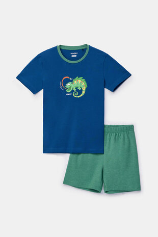 261-10-PUS-Z/887 Jongens-Heren Pyjama, donkerblauw