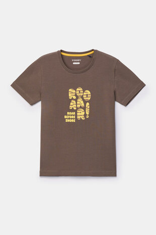 261-10-PZA-Z/282 Jongens-Heren Pyjama, bruin