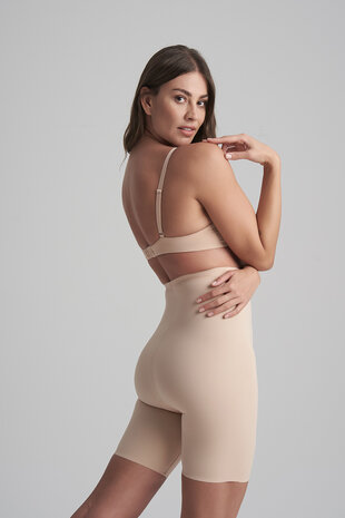 Sculpting High Waist Short Beige SCPHWS