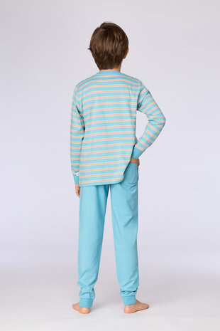262-10-PLC-Z/904  Jongens-Heren pyjama,blauwe streep