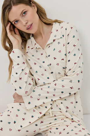 Charlyn pyjama long W26-AR-CHARLY-PL-CREAM