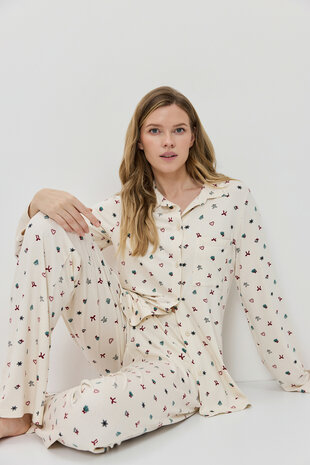 Charlyn pyjama long W26-AR-CHARLY-PL-CREAM
