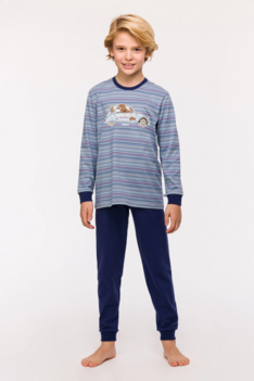 242-10-PLC-S/961  Jongens-Heren pyjama multicolor gestreept