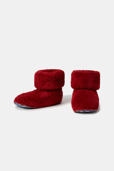 252-10-BOO-M/495 Pantoffels donkerrood